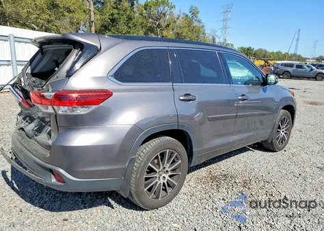 2018 Toyota Highlander Se z USA, uszkodzony, nr VIN 5TDKZRFH3JS548783